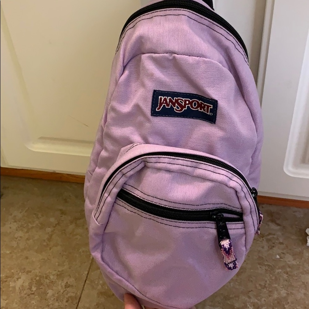 Mini Jansport Lavender Light Purple backpack